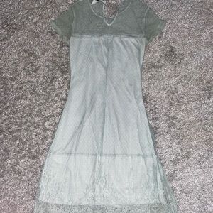 Mint green lace dress